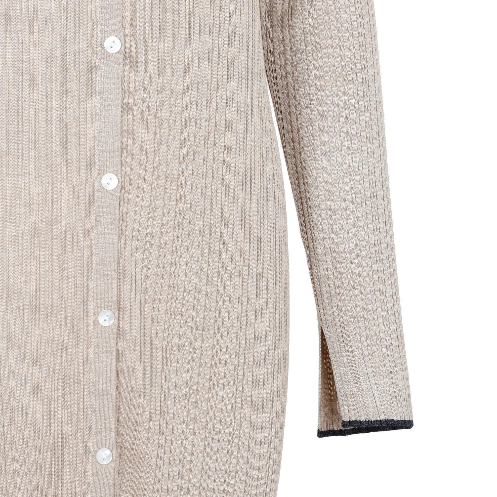 Theory Rib-Knit Midi Shirt Dress