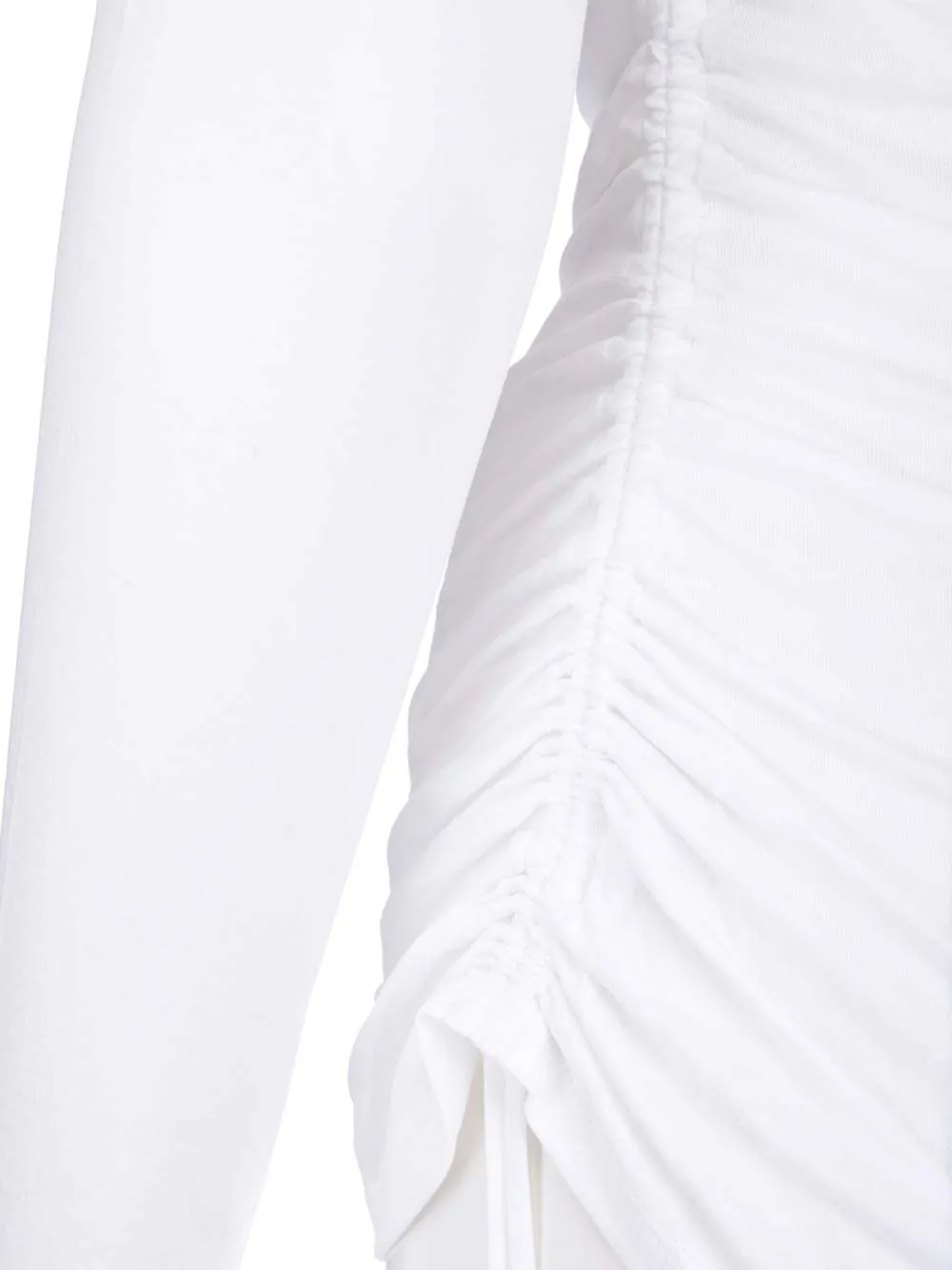 Theory Ruched Mock Neck T-Shirt