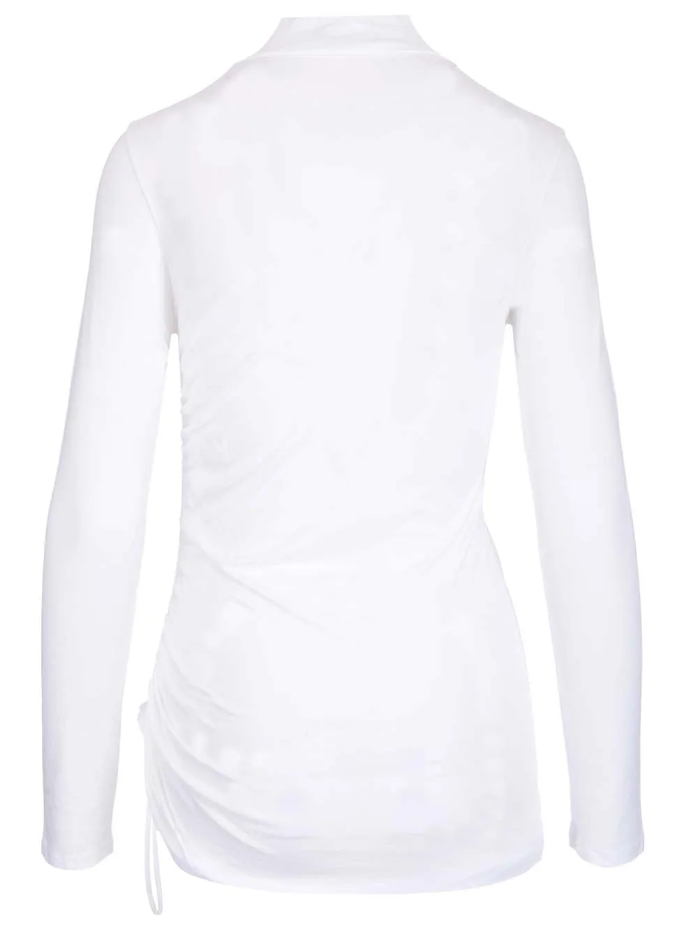 Theory Ruched Mock Neck T-Shirt