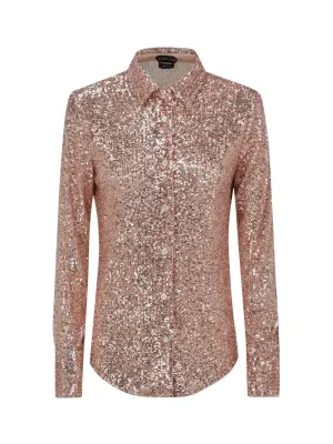 Tom Ford Sequin Embellished Long-Sleeved Shirt