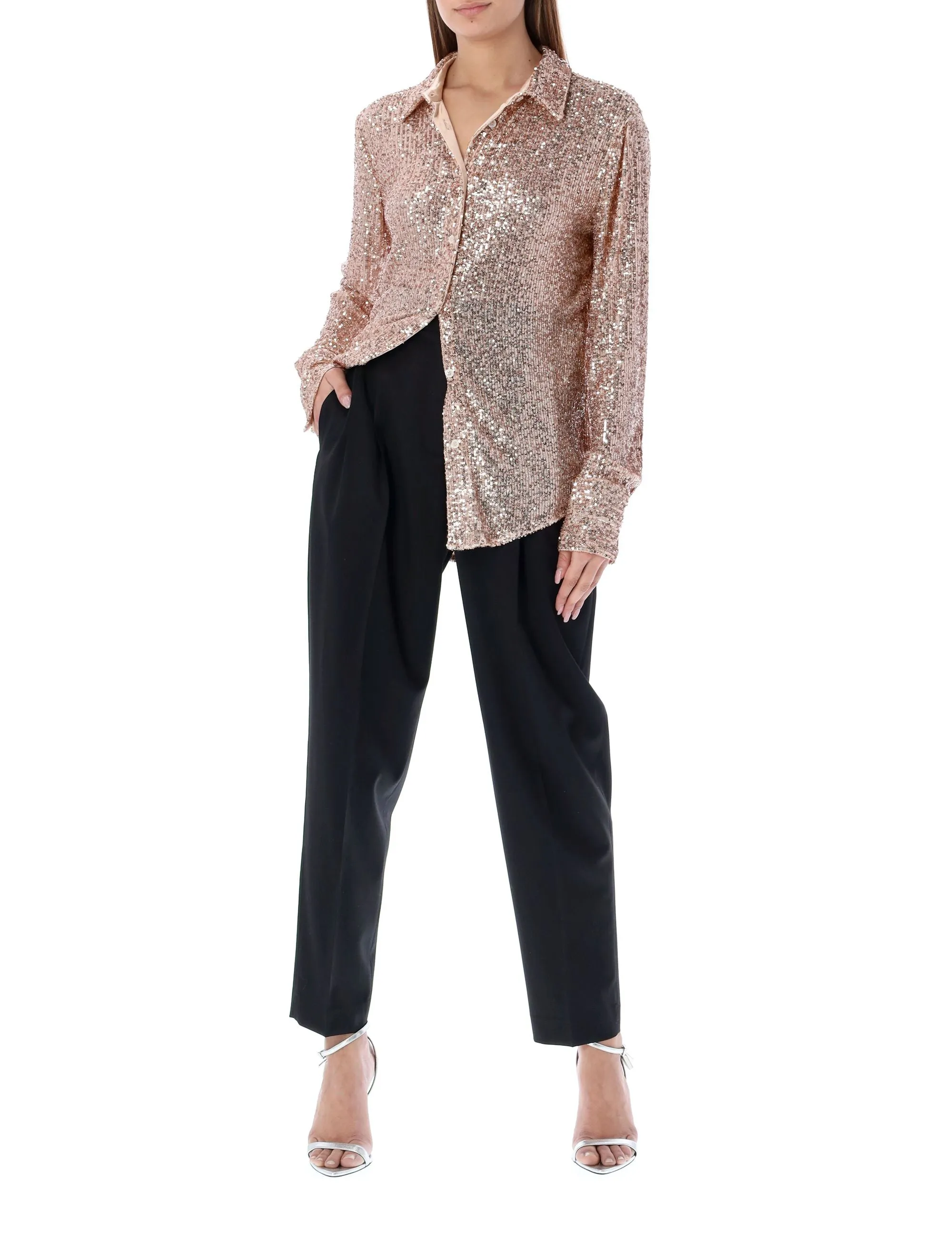 Tom Ford Sequin Embellished Long-Sleeved Shirt