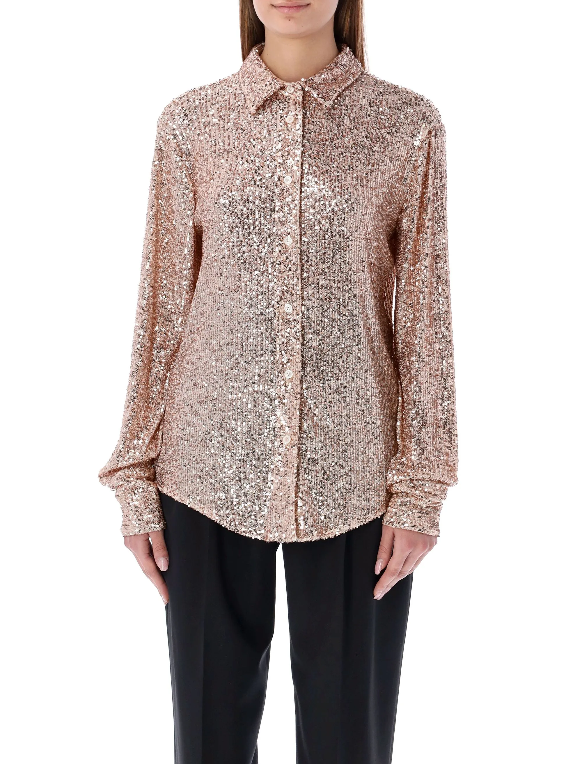 Tom Ford Sequin Embellished Long-Sleeved Shirt