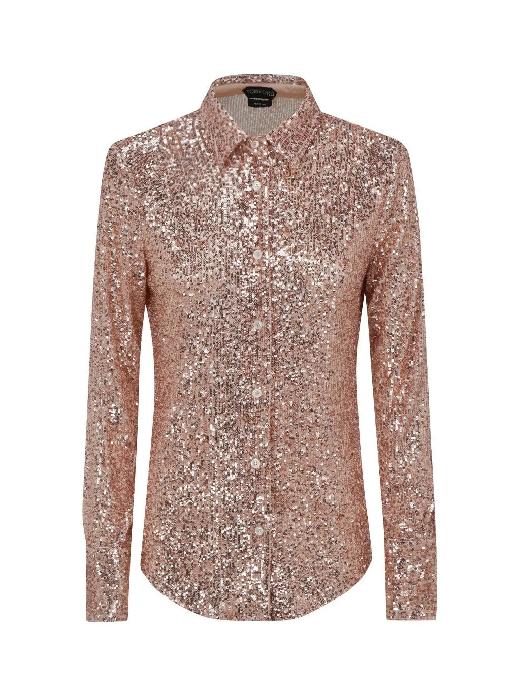 Tom Ford Sequin Embellished Long-Sleeved Shirt