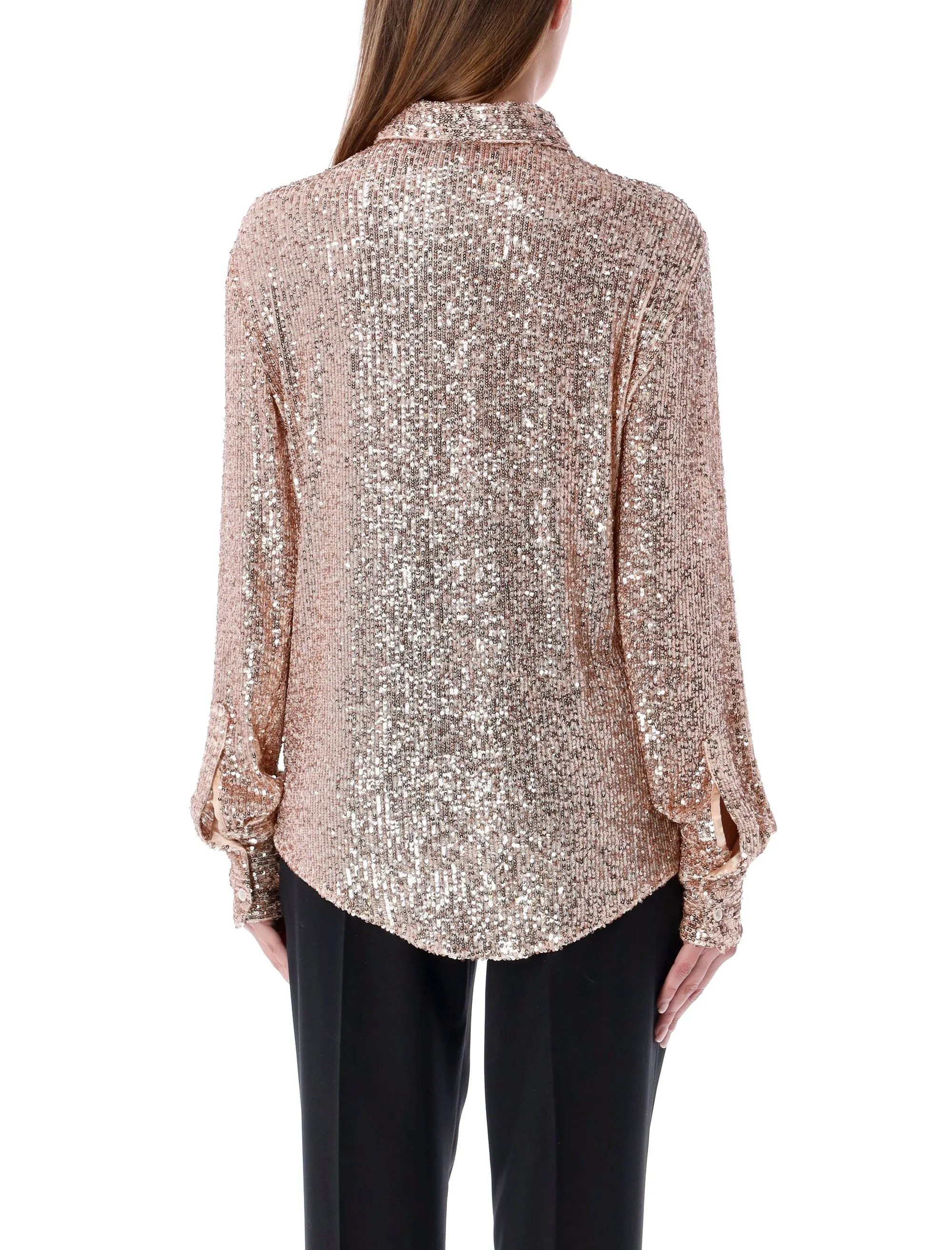 Tom Ford Sequin Embellished Long-Sleeved Shirt