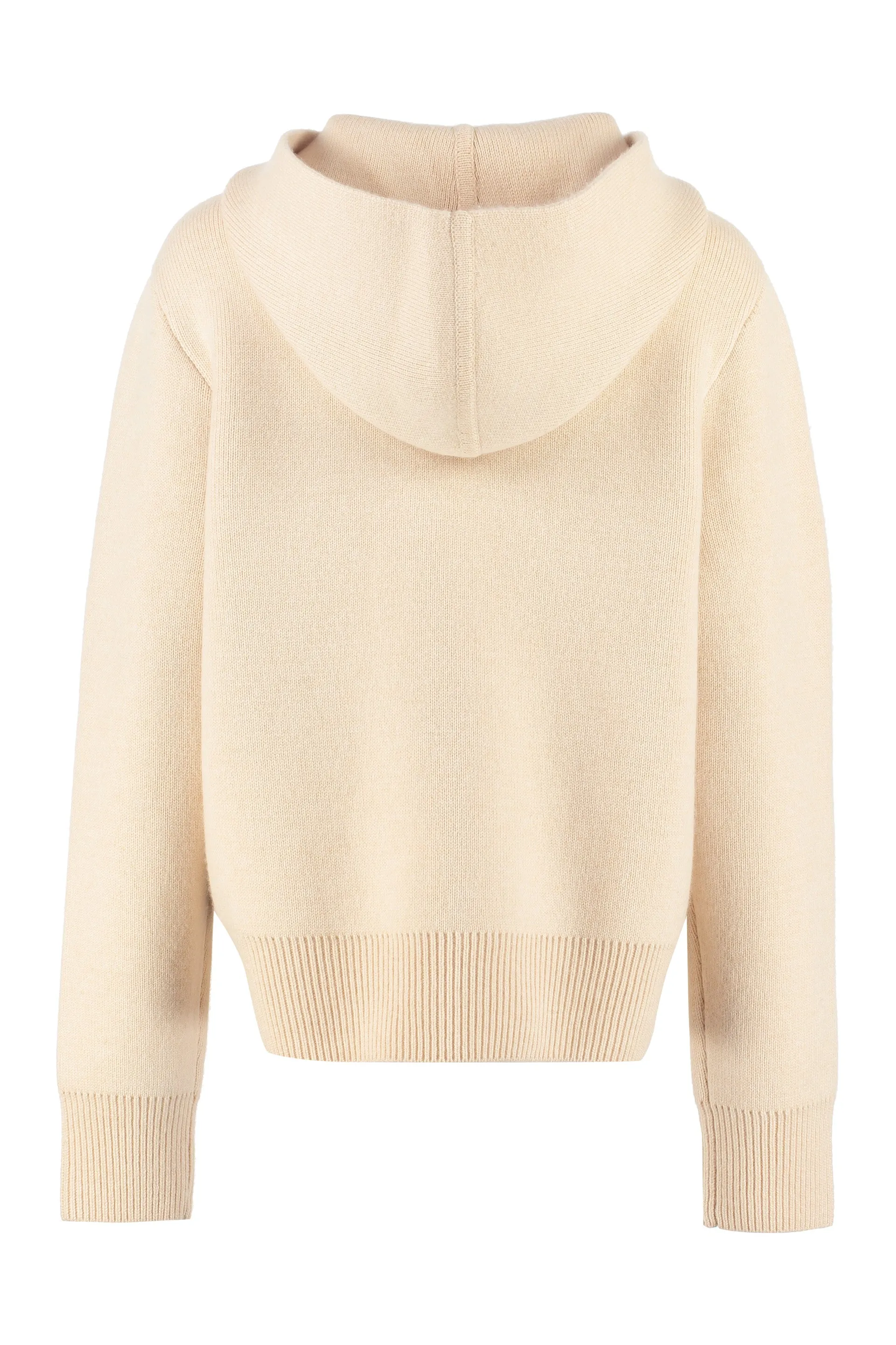 Tory Burch Logo Embroidered Knit Hoodie