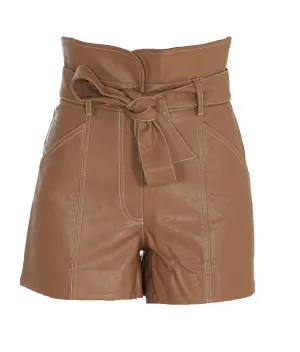 TWINSET Belted High-Waisted Shorts