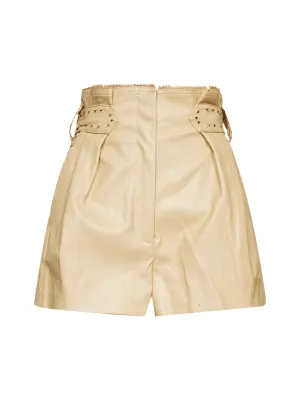 TWINSET Pleated Belt Waisted Shorts