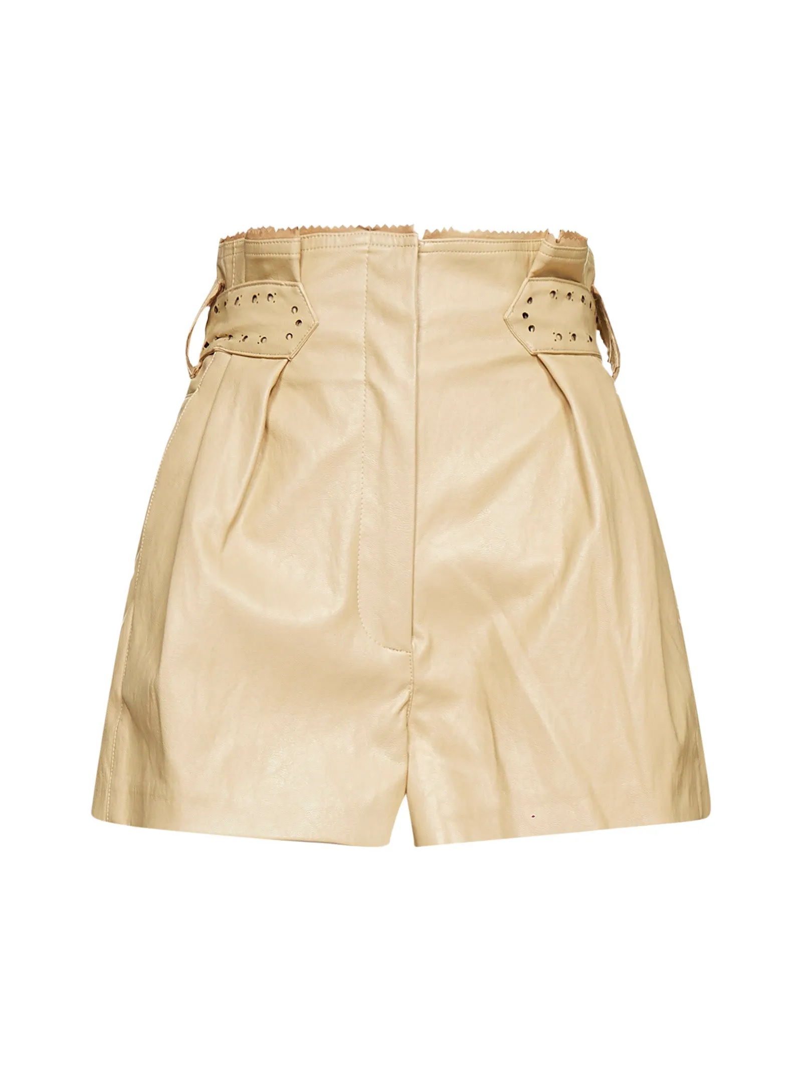 TWINSET Pleated Belt Waisted Shorts