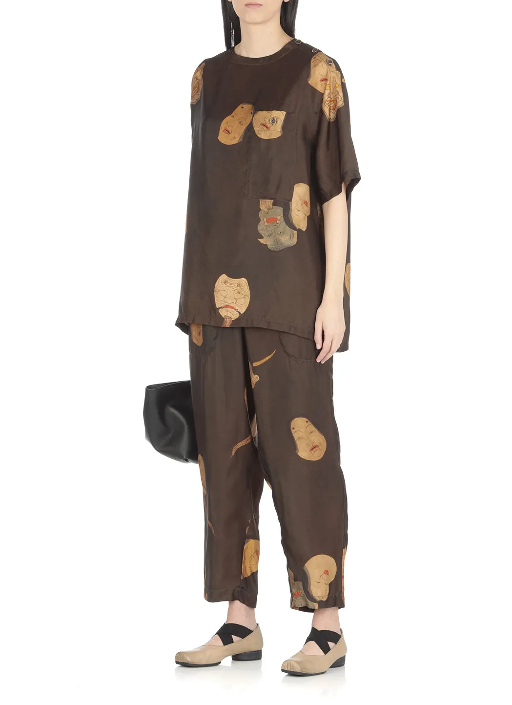 Uma Wang Graphic Printed Crewneck T-Shirt
