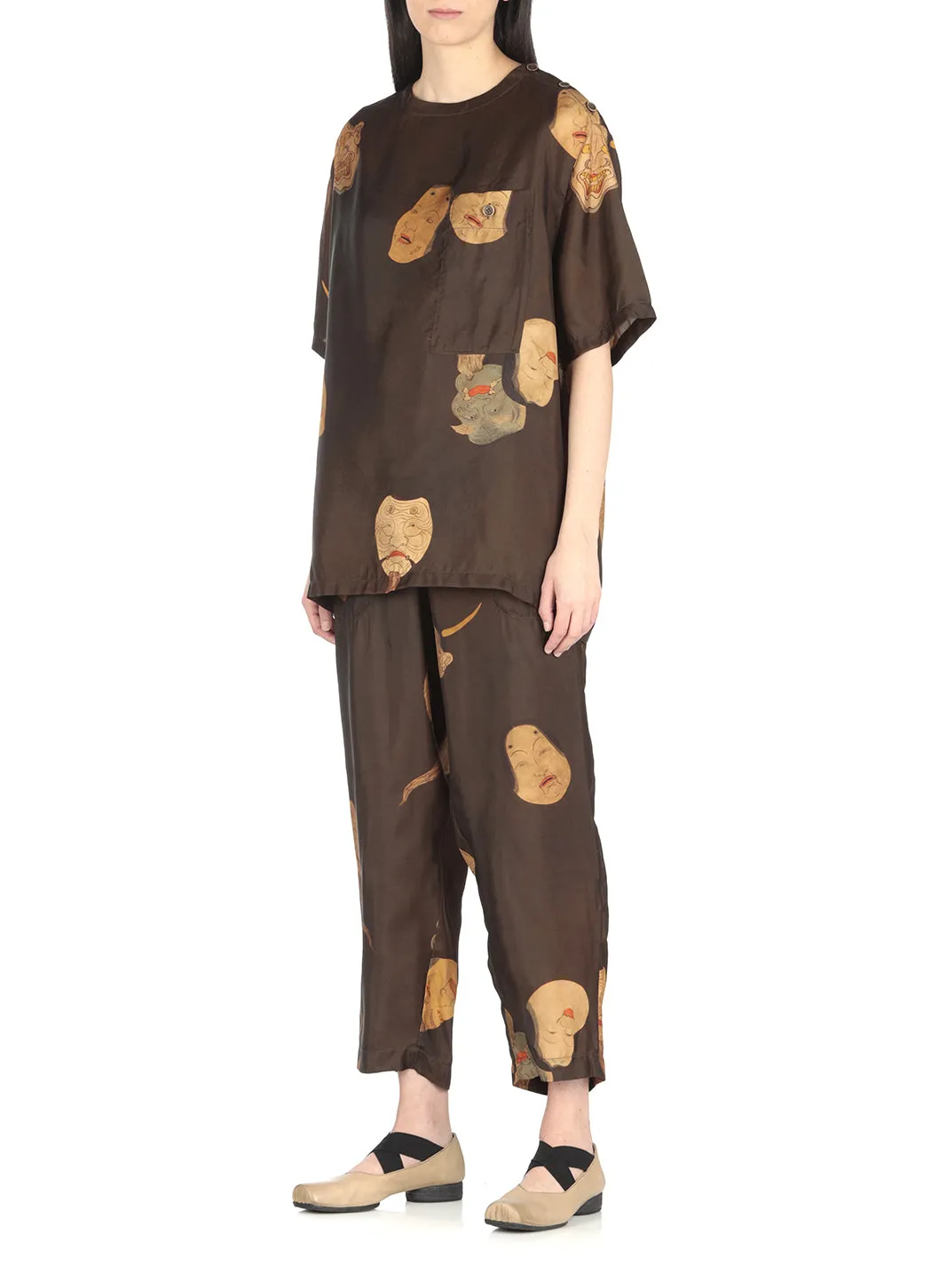 Uma Wang Graphic Printed Crewneck T-Shirt