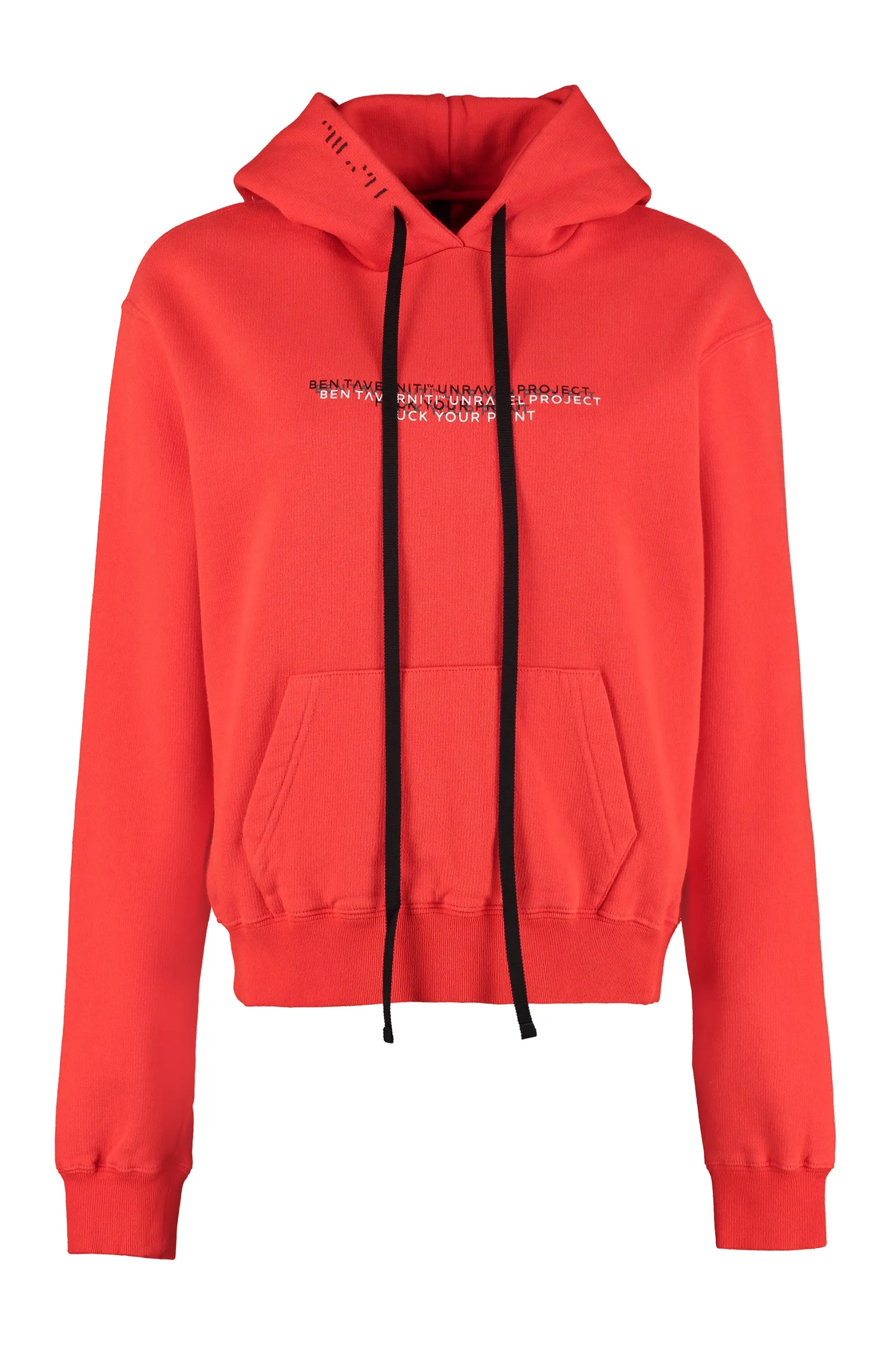 Unravel Project Logo Print Drawstring Hoodie