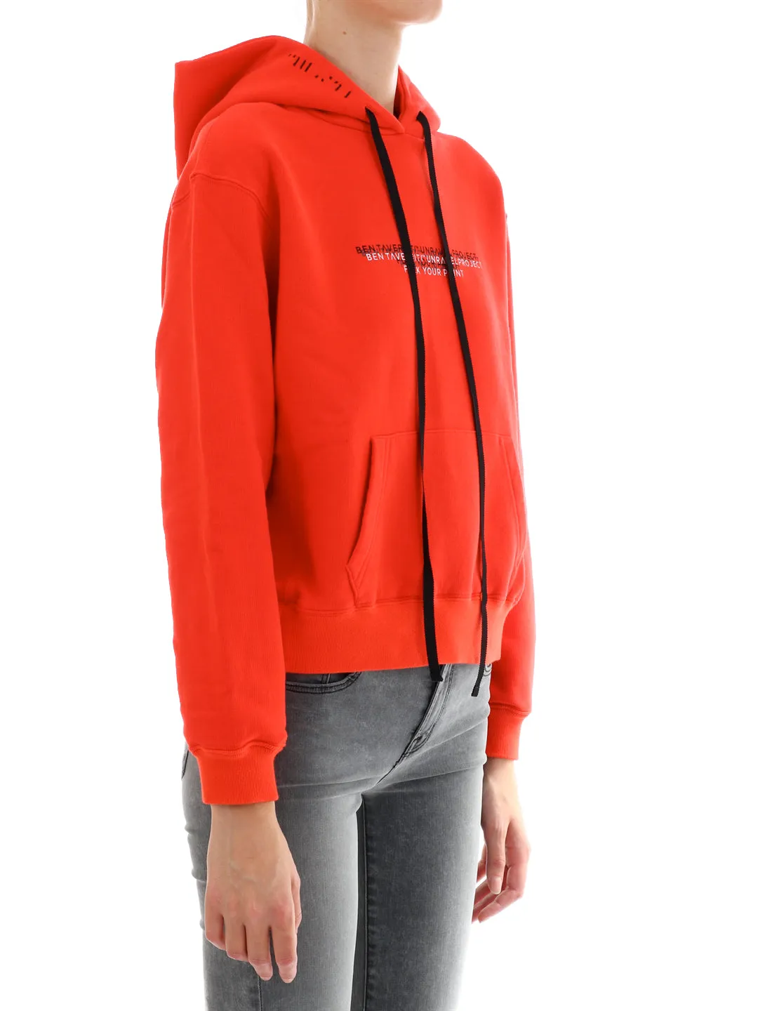 Unravel Project Logo Print Drawstring Hoodie