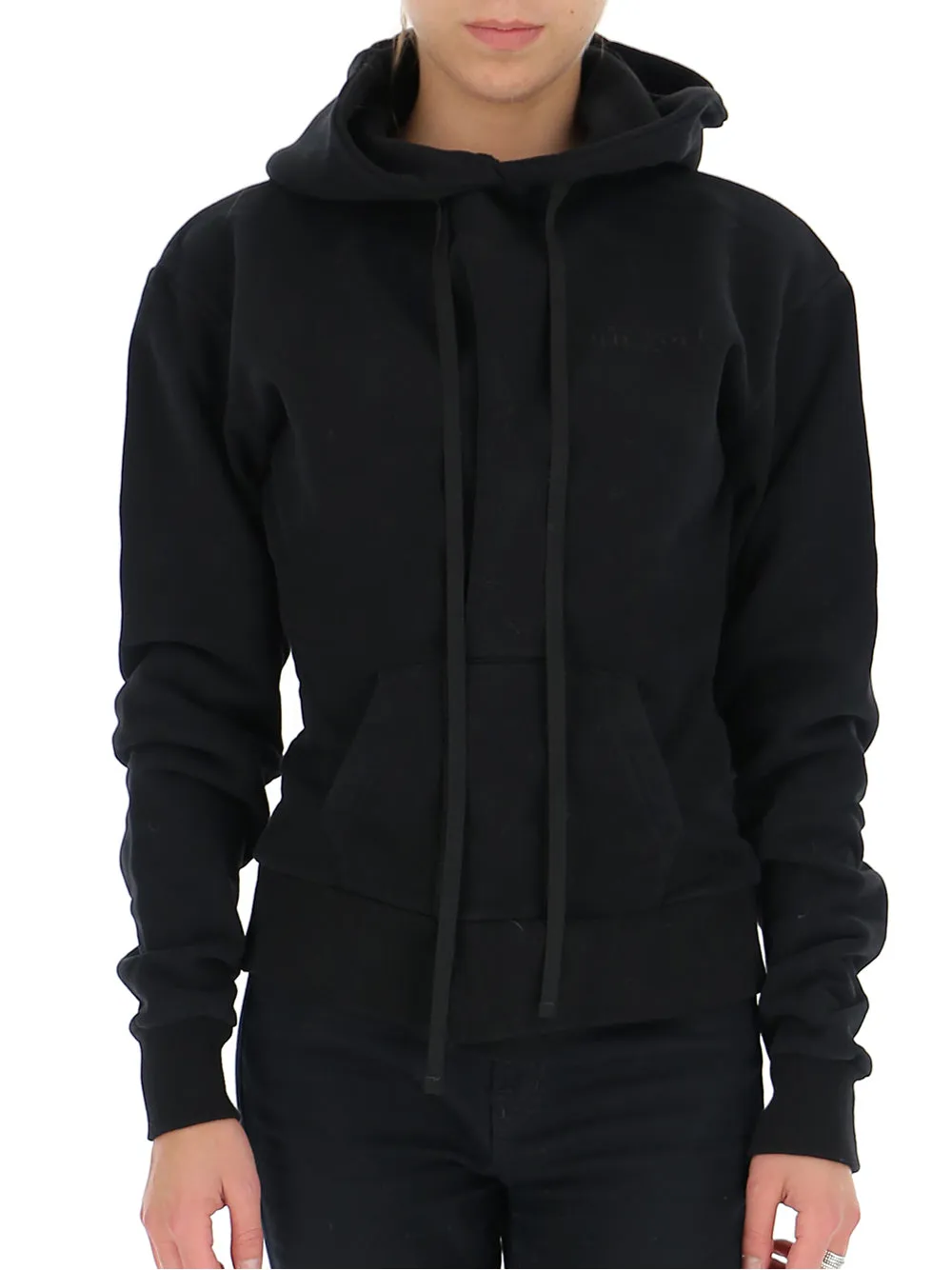 Unravel Project Ribbed Hem Hoodie