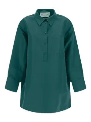 Valentino Button Detailed Long-Sleeved Shirt