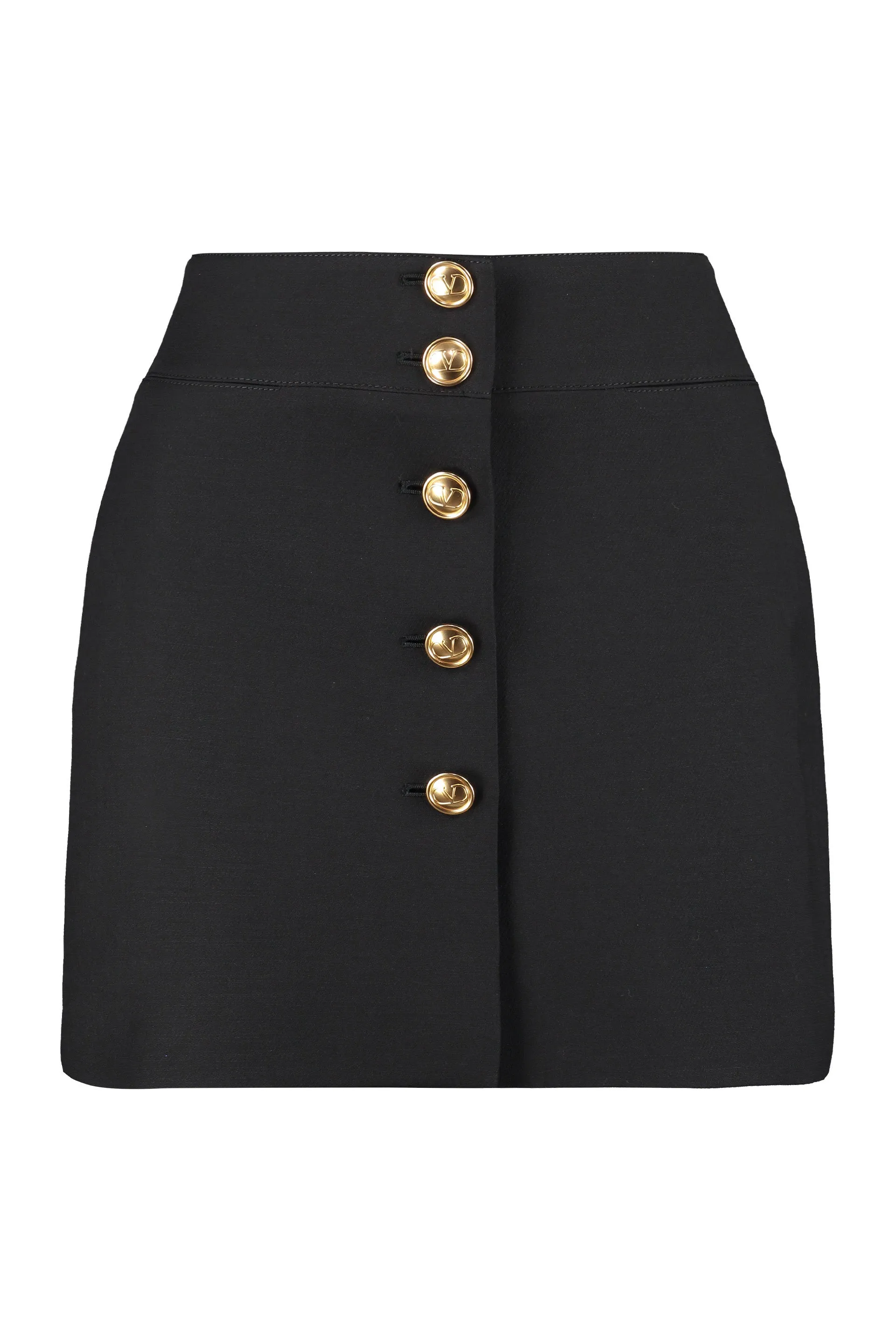 Valentino Buttoned Mini Skirt