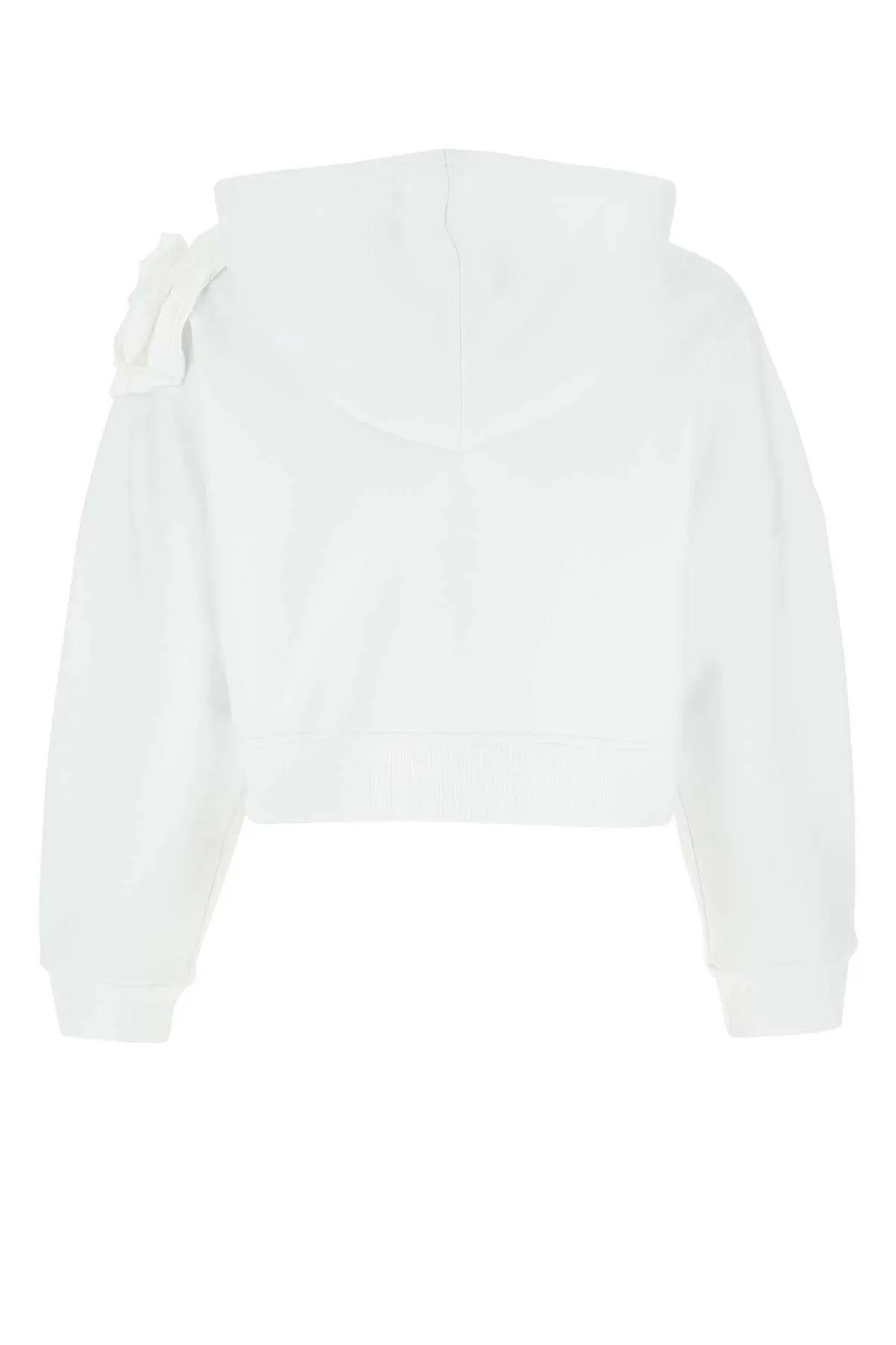 Valentino Flower Detail Logo Printed Hoodie