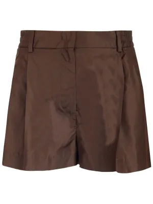 Valentino High Waist Straight Leg Shorts
