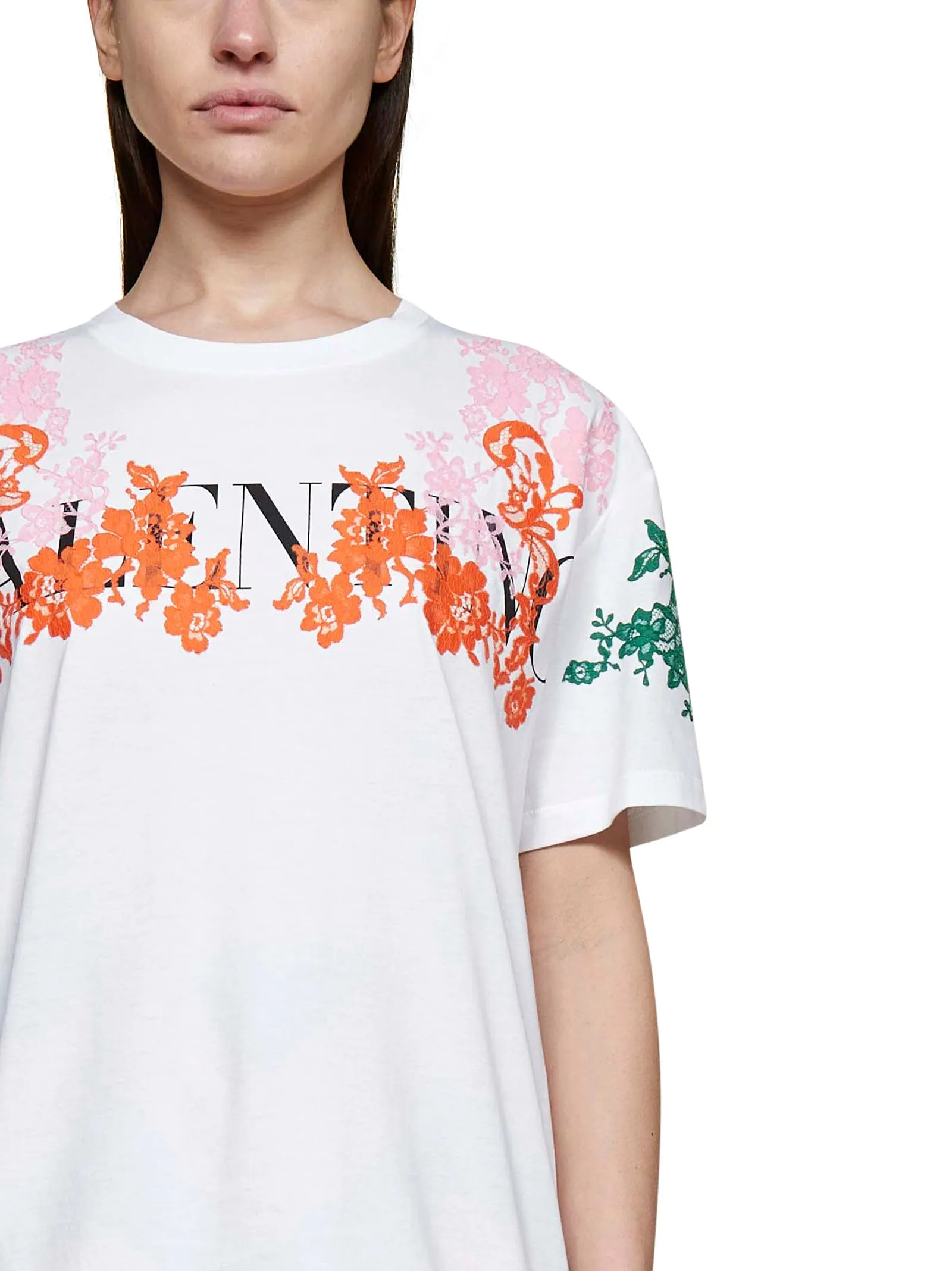 Valentino Logo Printed Crewneck T-Shirt