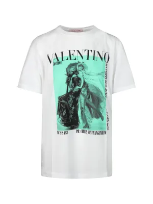 Valentino Logo Printed Crewneck T-Shirt