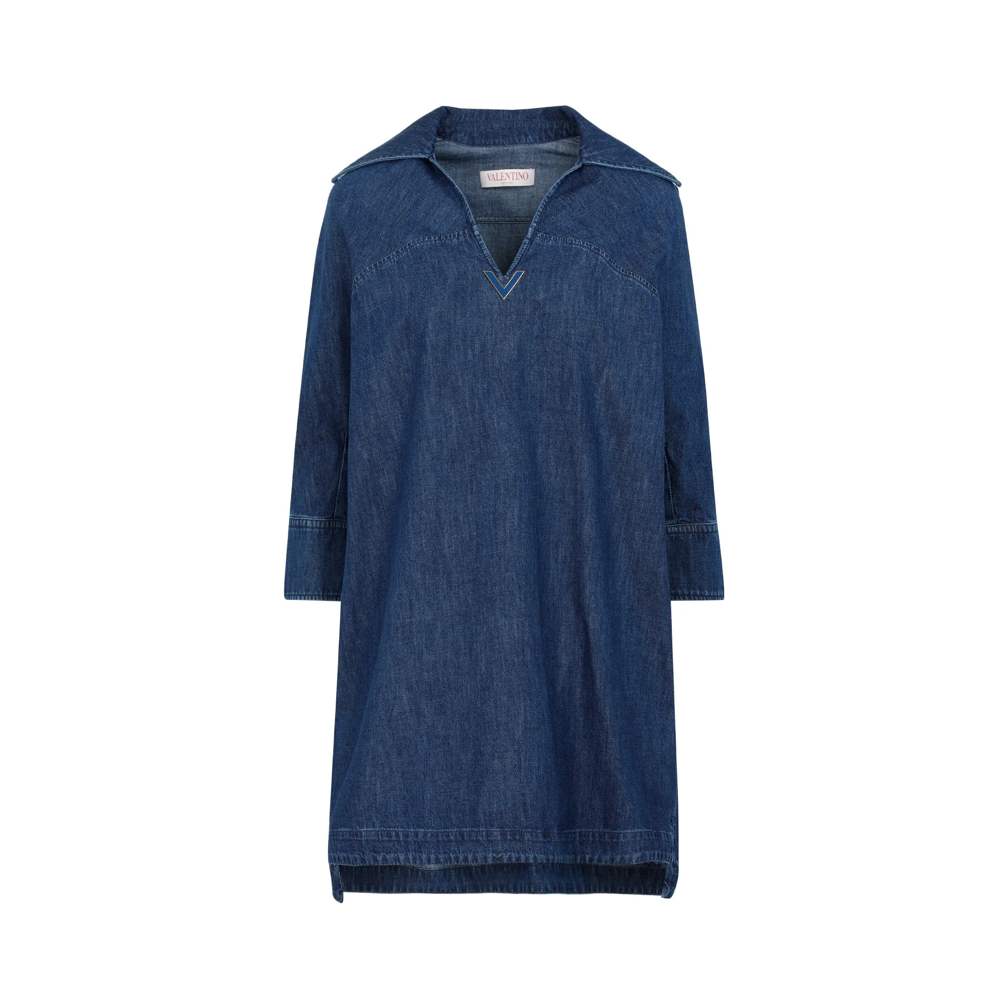 Valentino Long Denim Shirt