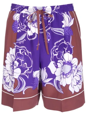 Valentino Printed Bermuda Pajama Shorts