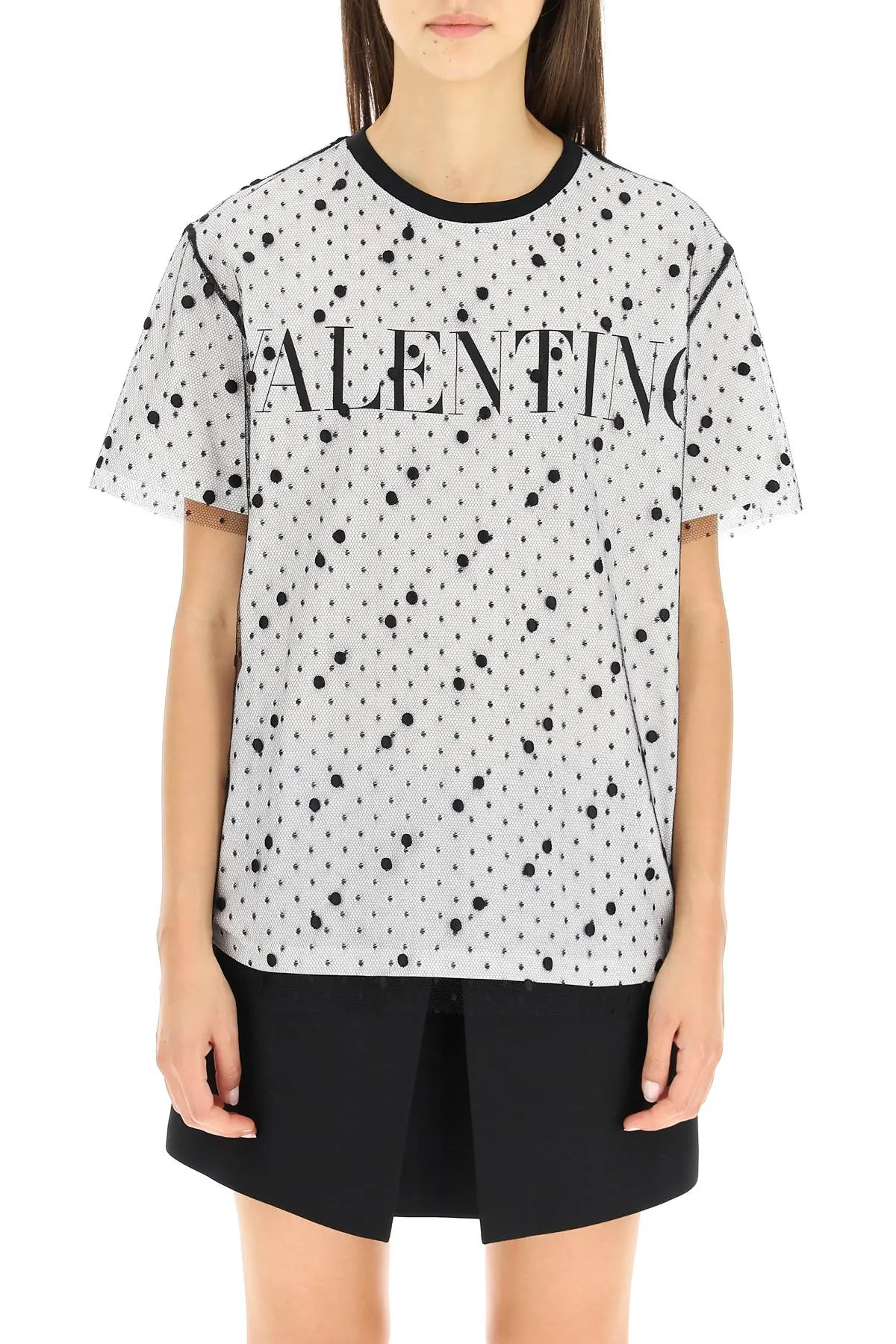 Valentino Tulle Layered T-Shirt