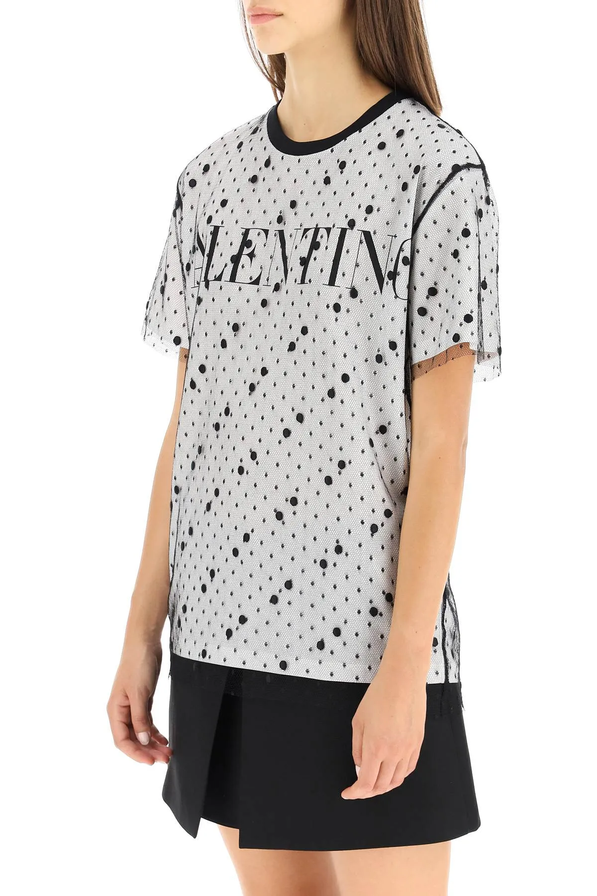 Valentino Tulle Layered T-Shirt