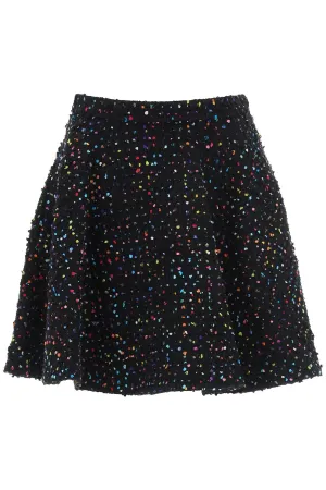 Valentino Tweed Pois Mini Skirt