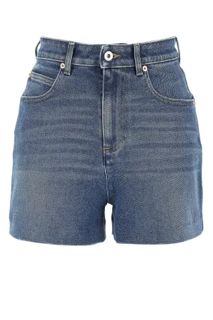 Valentino VLogo Patch Denim Shorts