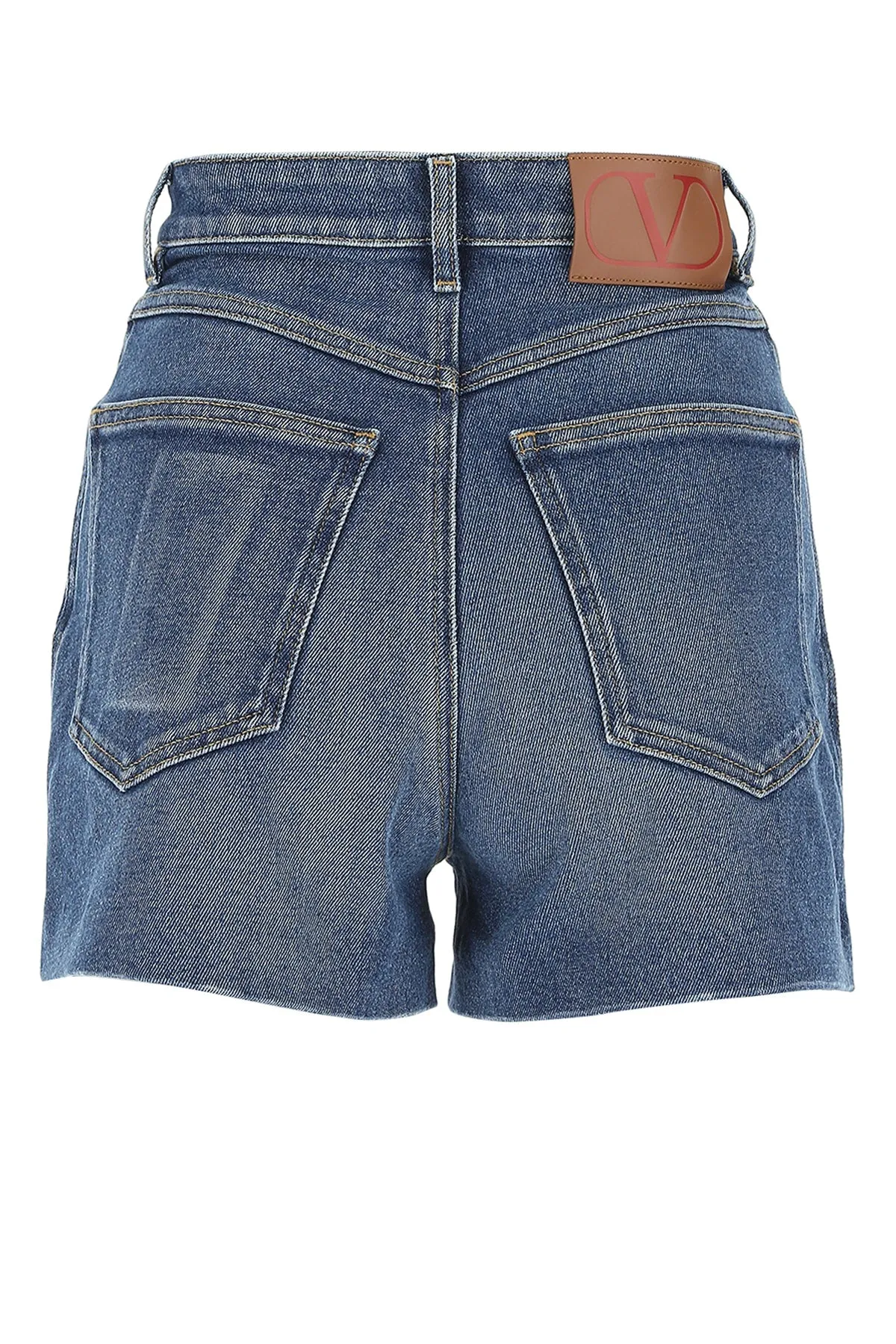 Valentino VLogo Patch Denim Shorts