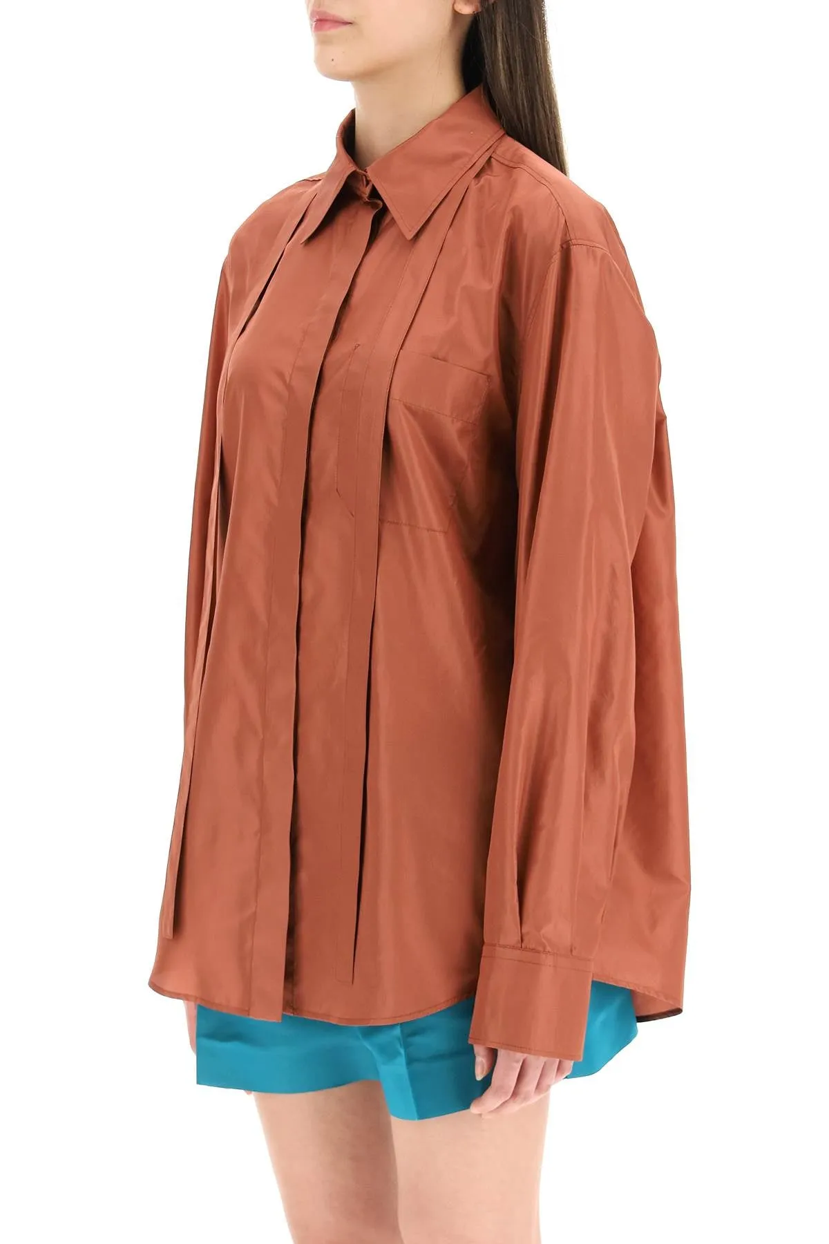 Valentino Washed Necktie Detailed Shirt