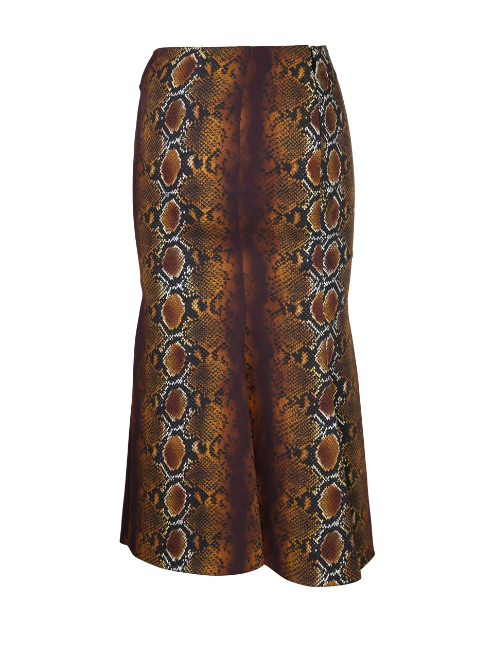 Versace Animal Print Midi Skirt