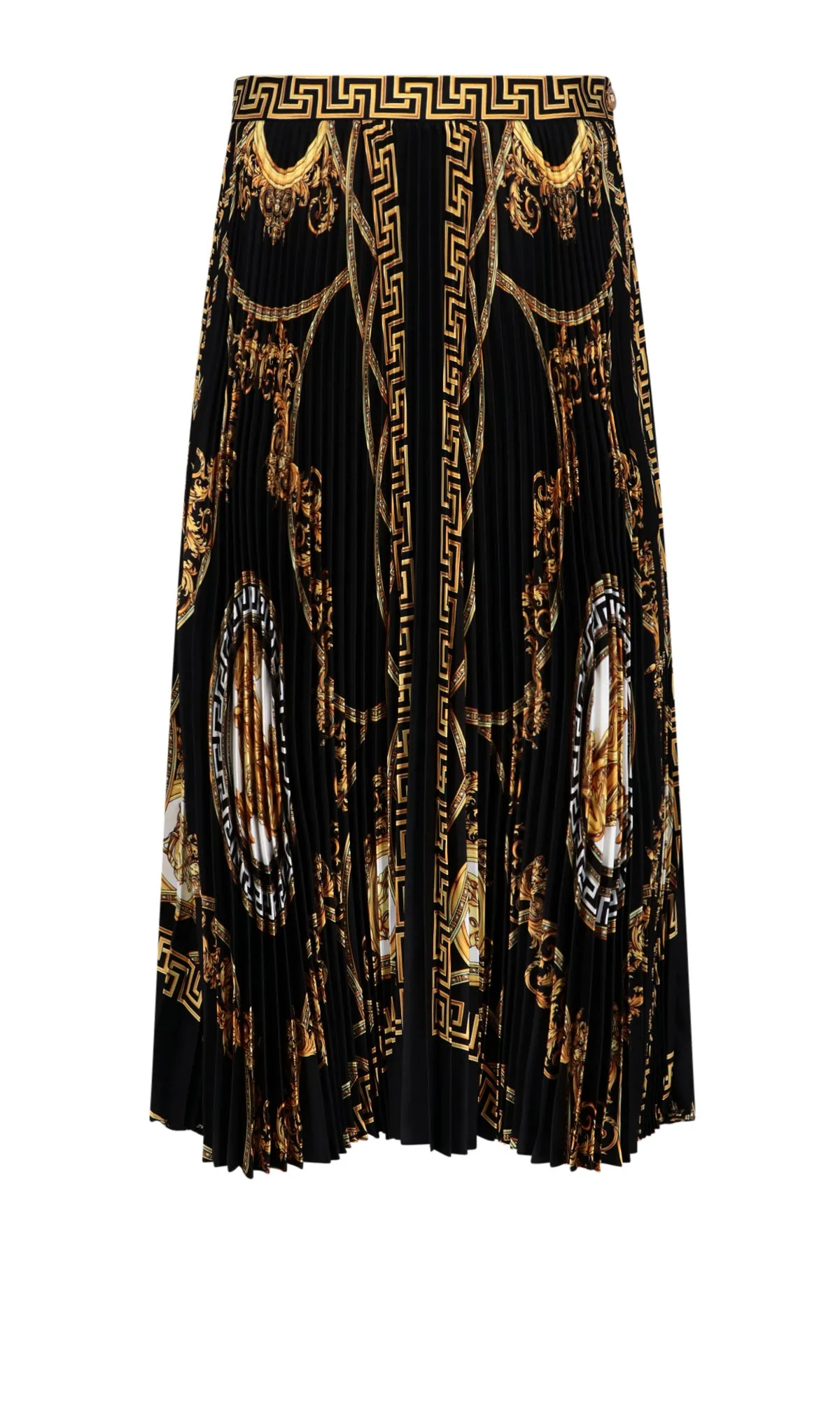 Versace Baroque Print Midi Skirt