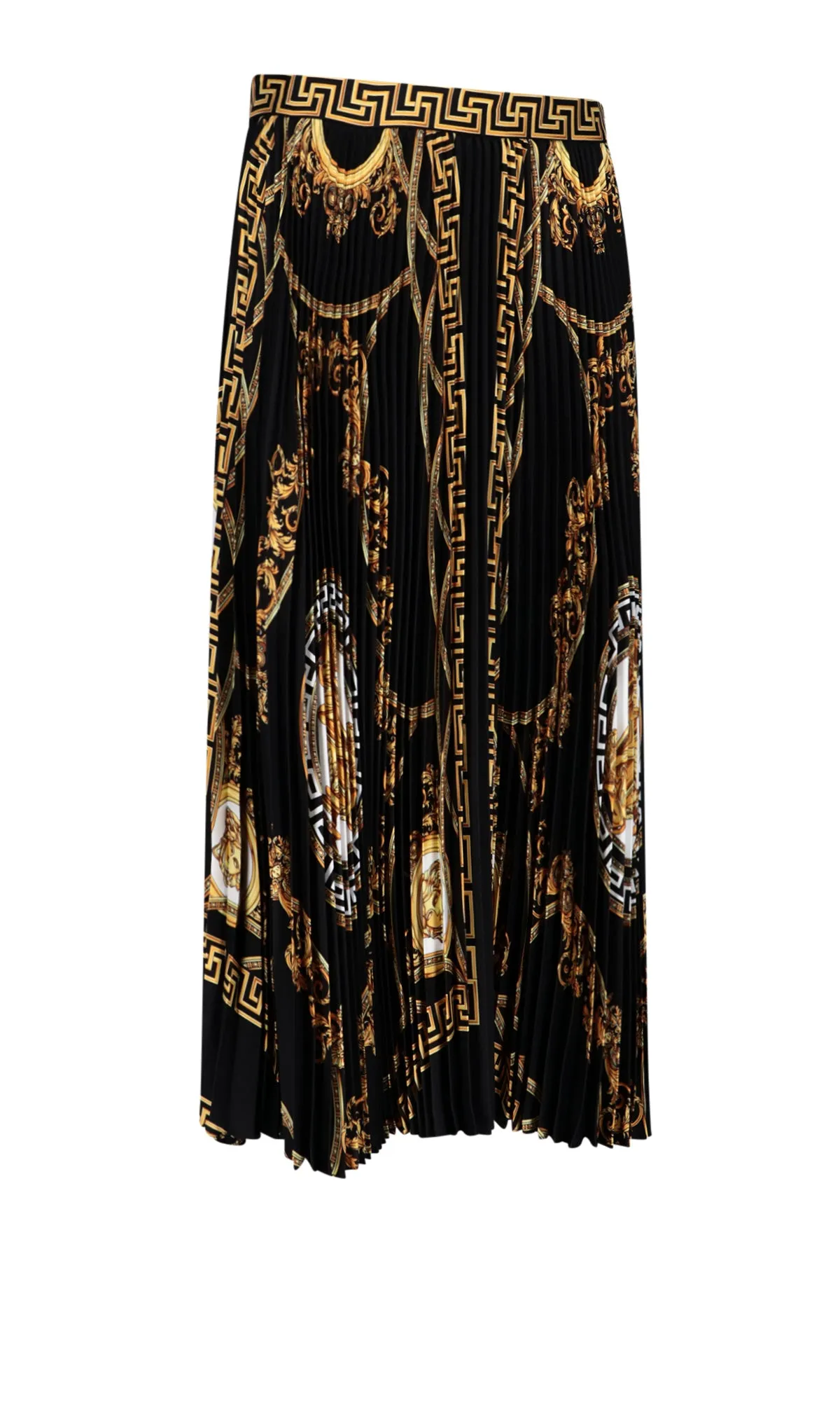 Versace Baroque Print Midi Skirt
