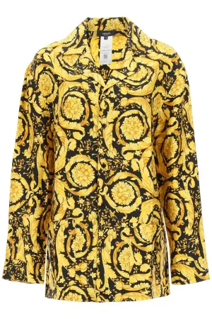 Versace Baroque Print Pajama Shirt