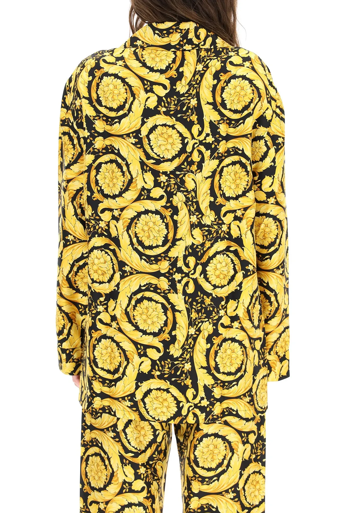 Versace Baroque Print Pajama Shirt