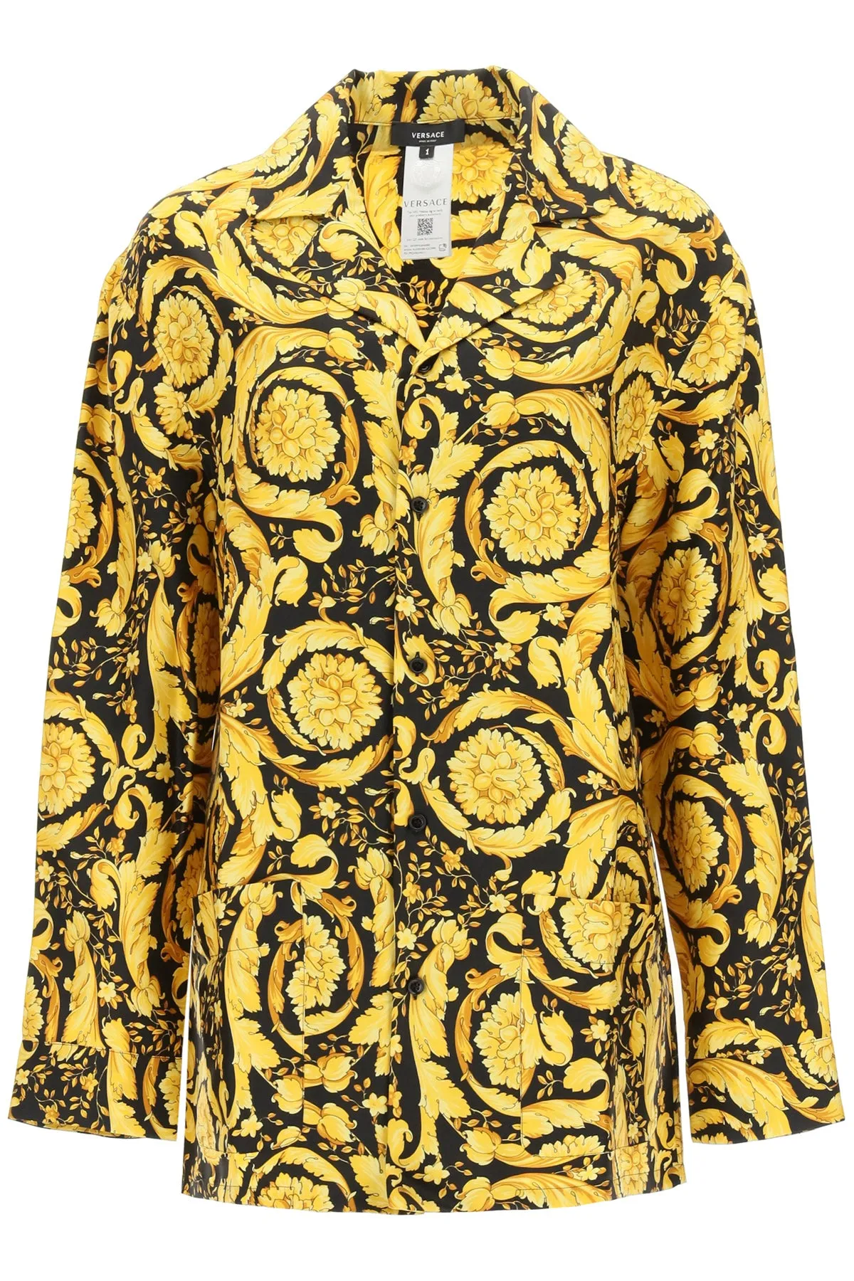 Versace Baroque Print Pajama Shirt