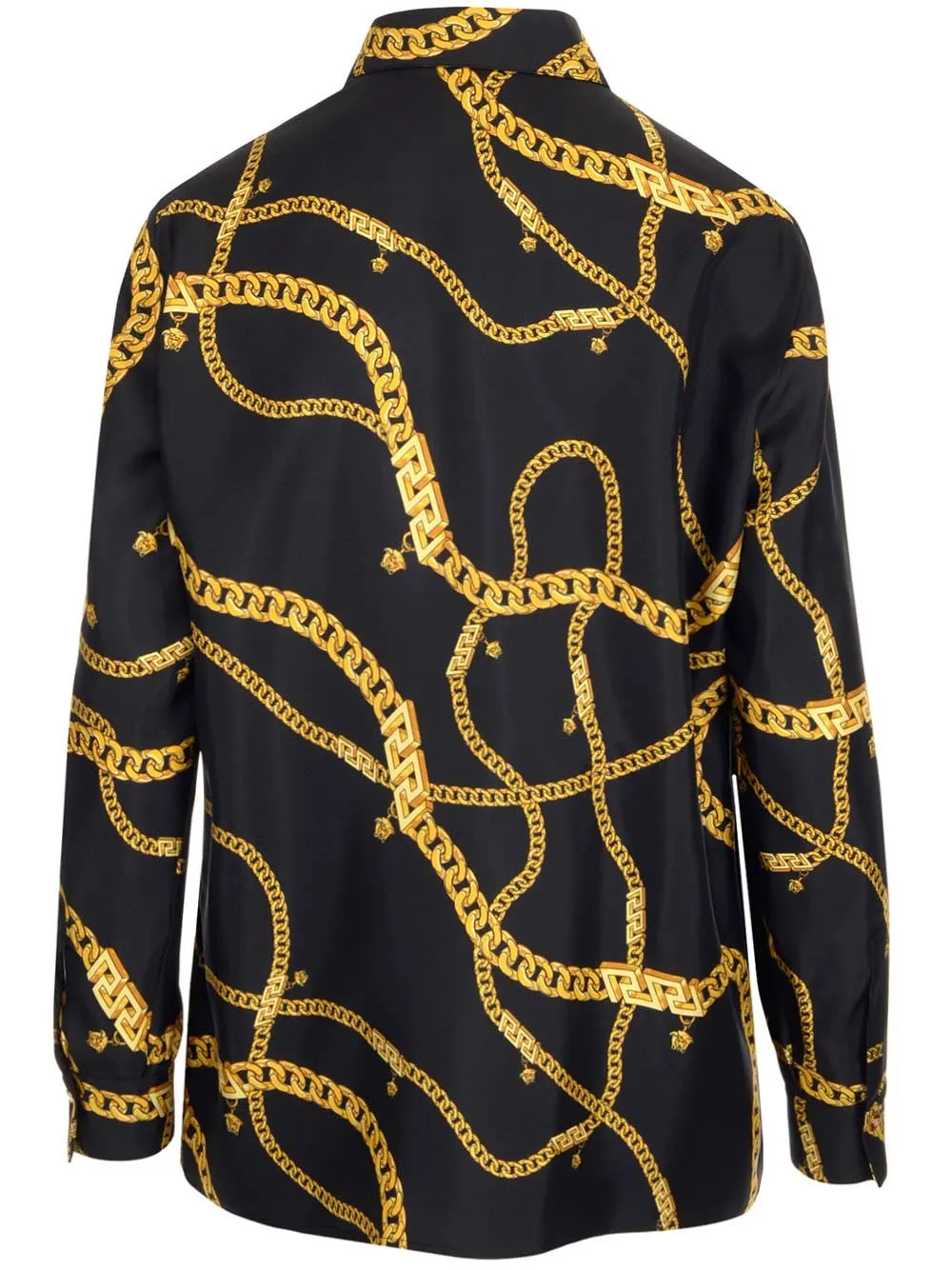 Versace Chain Printed Long-Sleeved Shirt
