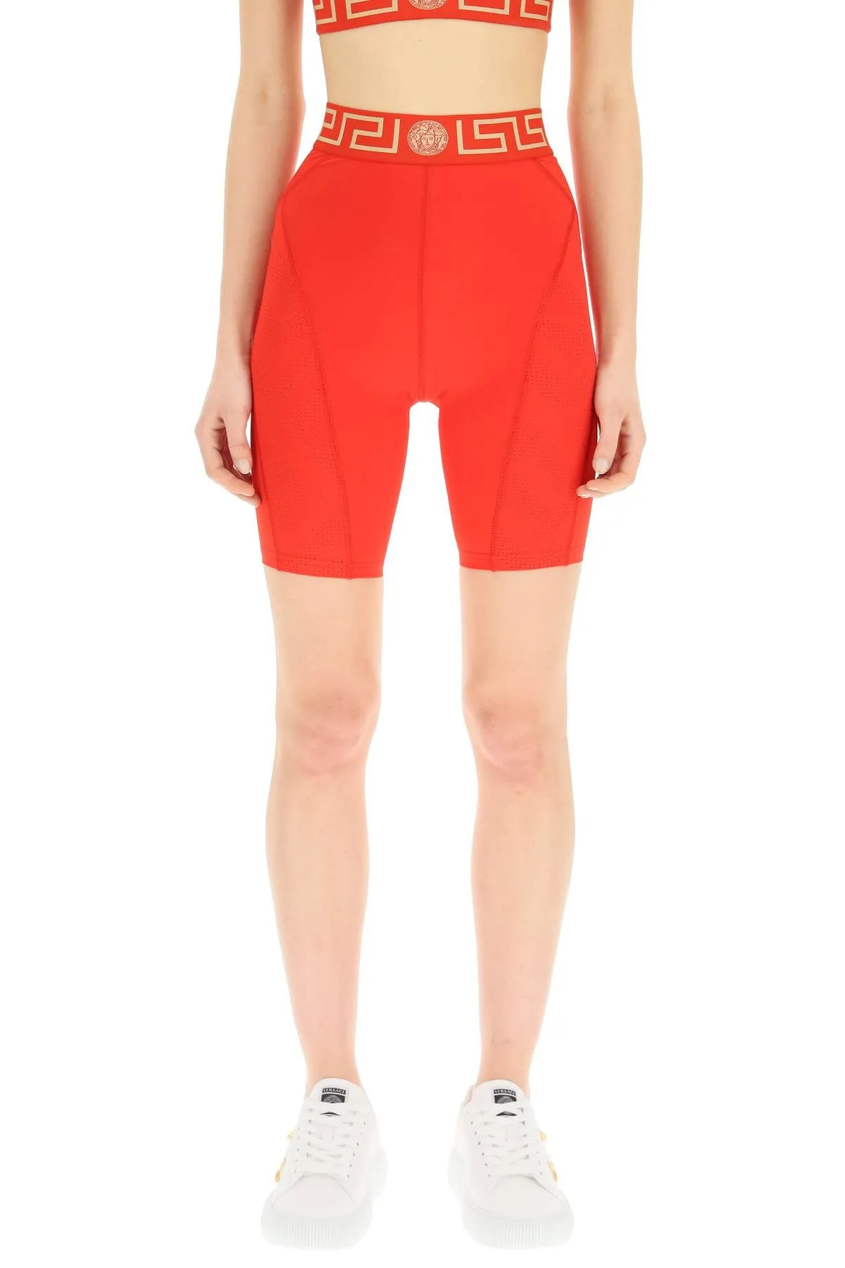 Versace Greca Border Knee-Length Cycling Shorts