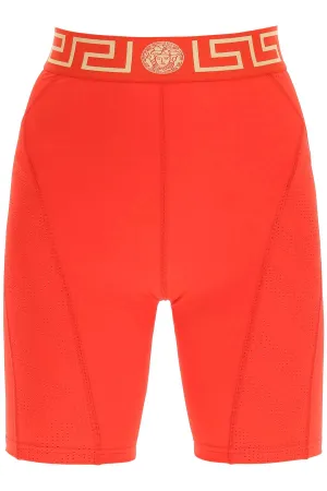 Versace Greca Border Knee-Length Cycling Shorts