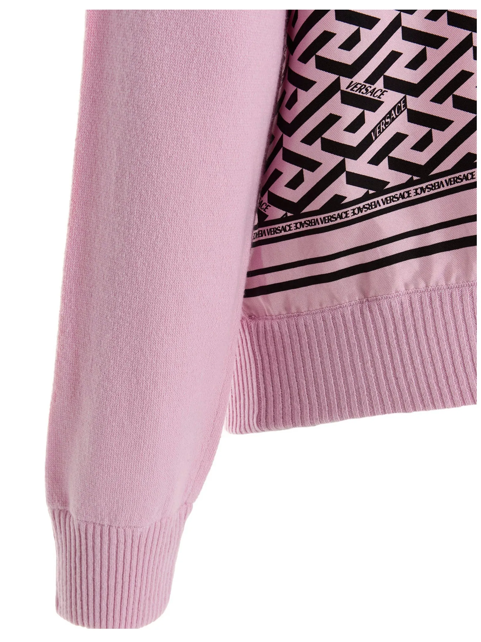 Versace Greca-Print Drawstring Hoodie