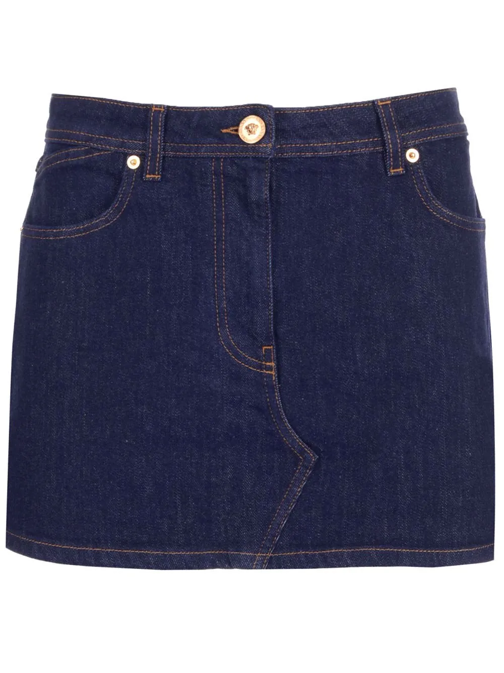 Versace Logo Patch Mini Skirt