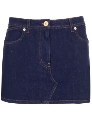 Versace Logo Patch Mini Skirt