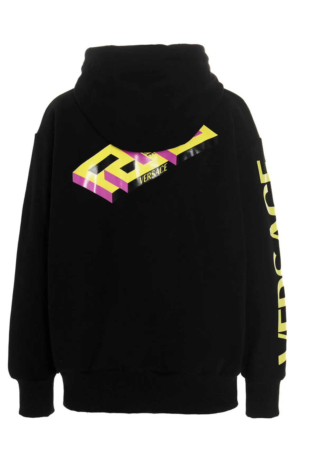 Versace Logo Printed Drawstring Hoodie