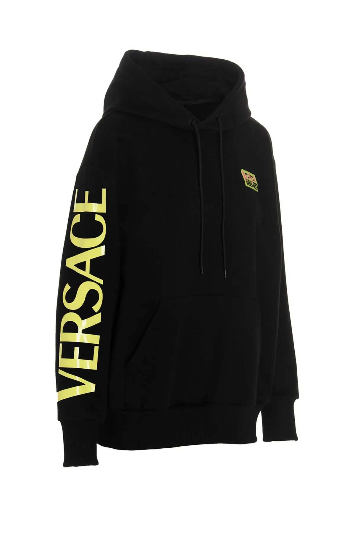 Versace Logo Printed Drawstring Hoodie