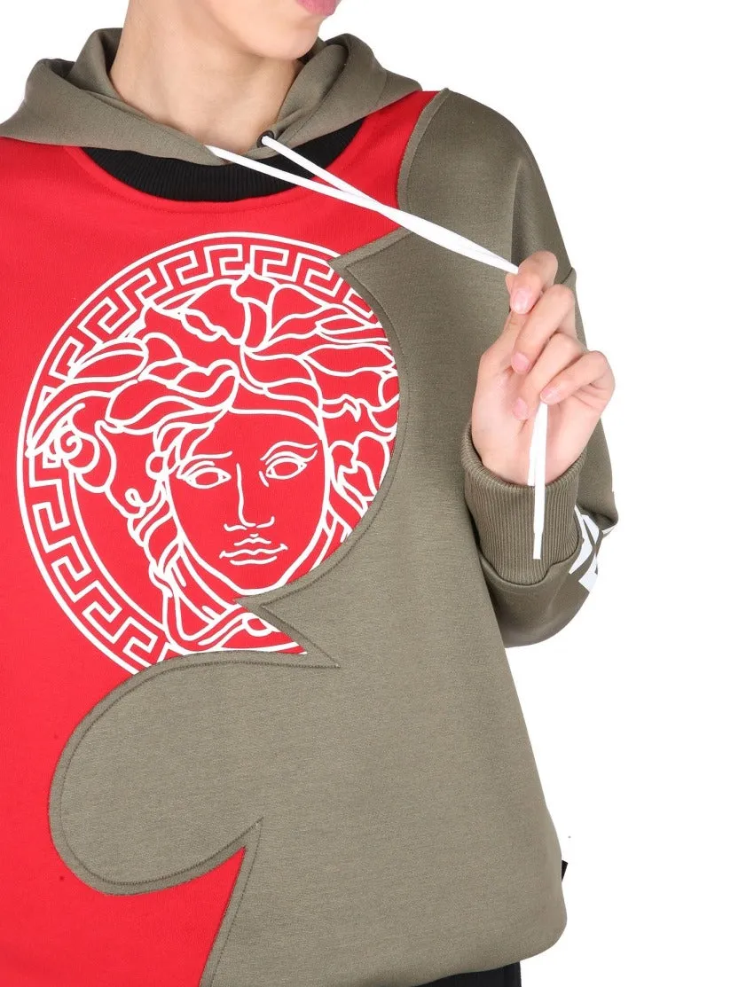 Versace Medusa Logo Drawstring Hoodie