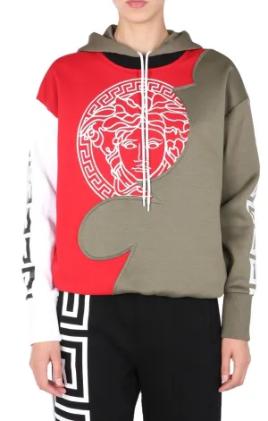 Versace Medusa Logo Drawstring Hoodie