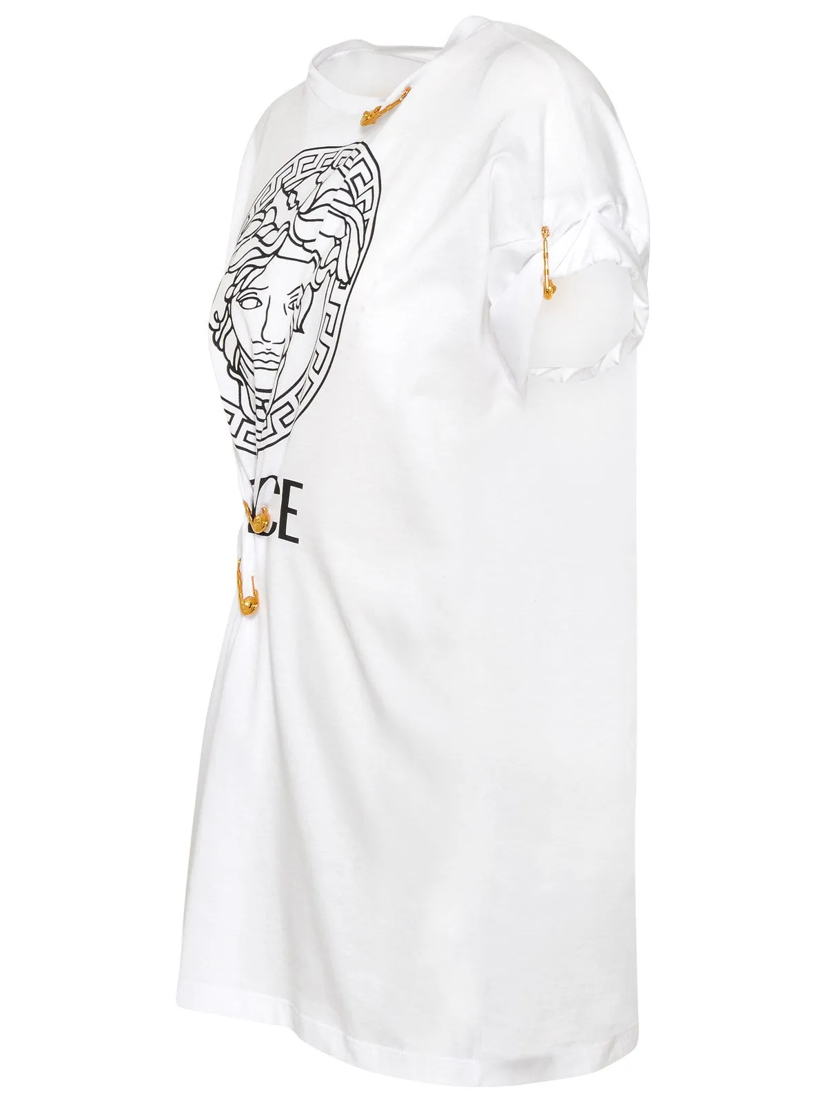 Versace Ruched Logo Printed T-Shirt