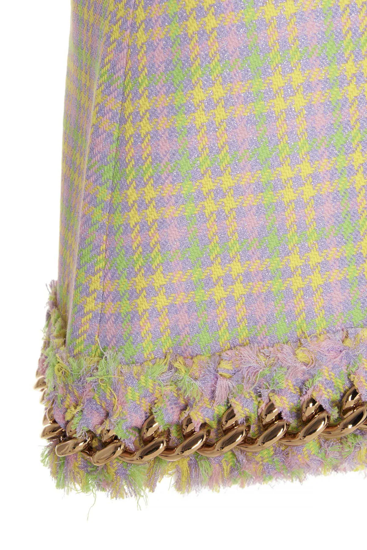 Versace Tweed Chain Mini Skirt