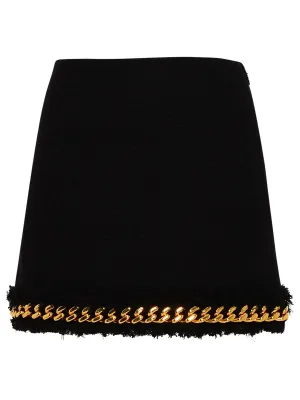 Versace Tweed Chain Mini Skirt